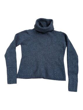 Valerie Separates Petite PM grey turtleneck 100% Extra Fine Merino Wool SHRUNK